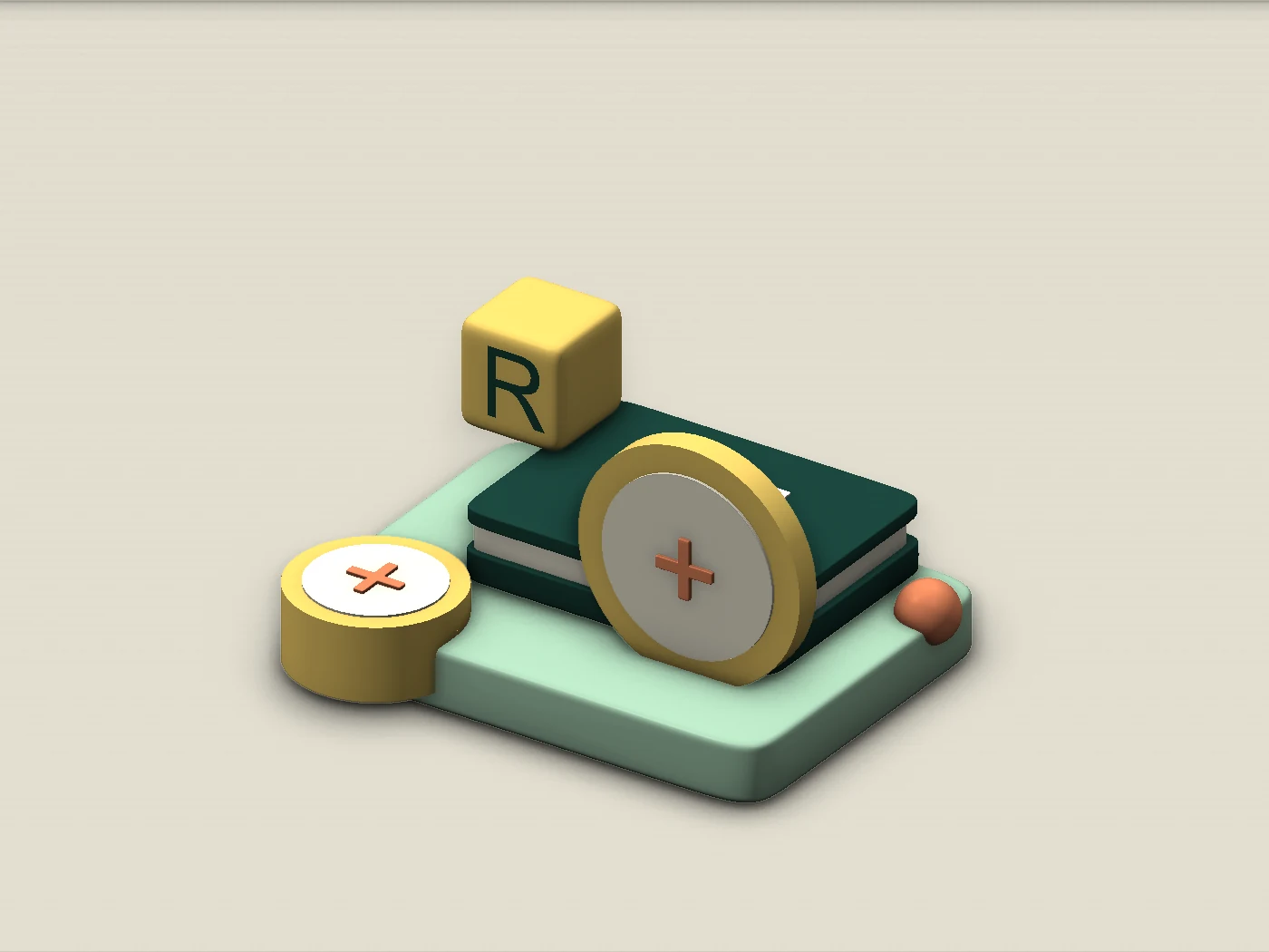 An illustrated guidebook, letter block and symbolic tokens: an introduction to Roblox’s virtual currency.